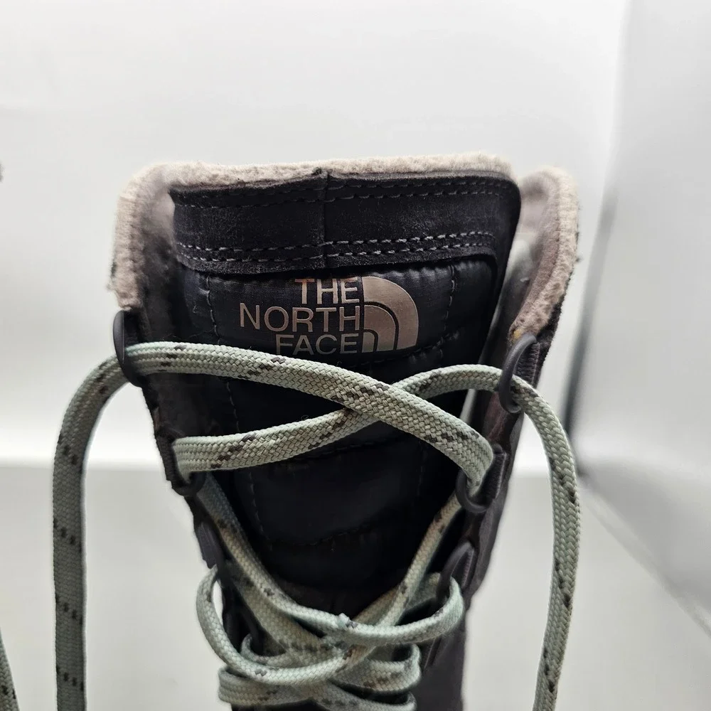 The North Face ThermoBall Shellista II Mid Black Winter Boots Womens 8 NF0A2T5D